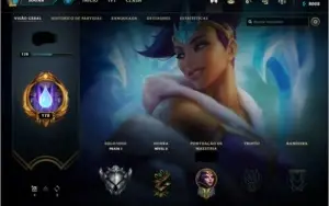 LEAGUE OF LEGENDS - LOL - CONTA PRATA 1 62 SKINS