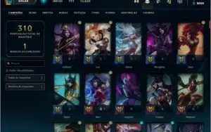 LEAGUE OF LEGENDS - LOL - CONTA PRATA 1 62 SKINS