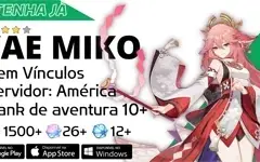 ϞCONTA GENSHIN IMPACT COM YAE MIKO AR5-10✨ | ENTREGA RÁPIDA