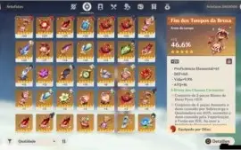 CONTA GENSHIN AR 48 COM DILUC C2,XIAO,KEQING,ALBEDO+ATLAS
