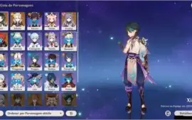 CONTA GENSHIN AR 48 COM DILUC C2,XIAO,KEQING,ALBEDO+ATLAS