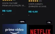 Painel para revendas contas streaming
