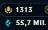 Conta mestre lol com 1138 skins, all champs, mmr bom