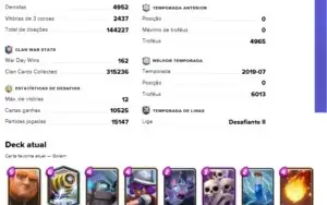 Conta CLASH ROYALE LVL 13, 4 Decks FULL, CHAMPION