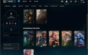 Conta ouro 1 barata com 8 skins e 38 champs