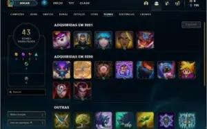Conta ouro 1 barata com 8 skins e 38 champs