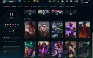 Conta Mestre com 65 Champs e 15 Skins ( 91 PDL )