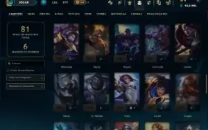 Conta Mestre com 65 Champs e 15 Skins ( 91 PDL )