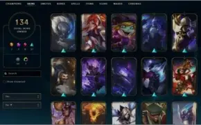 Conta ouro 3 com TODOS os champs e 134 skins