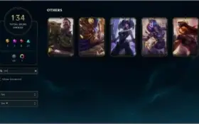 Conta ouro 3 com TODOS os champs e 134 skins