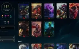 Conta ouro 3 com TODOS os champs e 134 skins