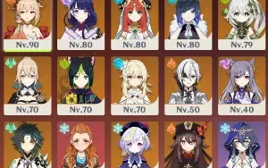 ✨(NA) Conta AR57 com 12 personagens 5⭐ + 4 armas 5⭐✨