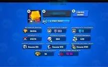 Conta Brawl Stars 57/58 36k troféus mudança de nome grátis