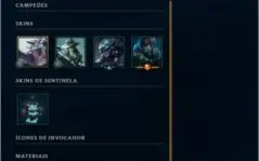 League Of Legends - Cont Prata 4 + 30 Champs + 9 Skins Top