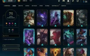 Conta  bronze 4 com 125 Champs e 75 Skins ( MAIN JG )