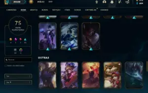 Conta  bronze 4 com 125 Champs e 75 Skins ( MAIN JG )