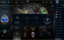 conta lol ex plat4, so 1 game md10, 97champs/25skins/85icons