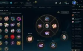 conta lol ex plat4, so 1 game md10, 97champs/25skins/85icons