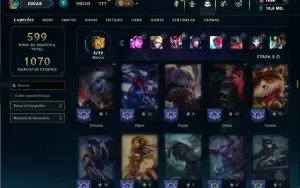 Bronze 3 com TODOS os champs e 332 Skins + 30 Maestrias 7
