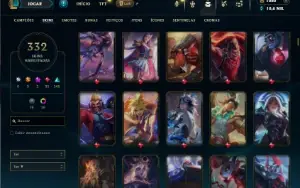 Bronze 3 com TODOS os champs e 332 Skins + 30 Maestrias 7