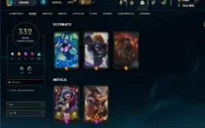 Bronze 3 com TODOS os champs e 332 Skins + 30 Maestrias 7