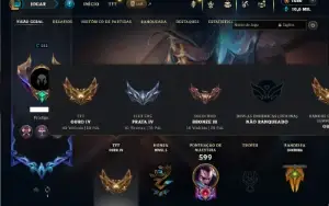 Bronze 3 com TODOS os champs e 332 Skins + 30 Maestrias 7