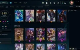 845 SKINS + PLATINA IV + NIVEL 522 + Cc pessoal nunca banida