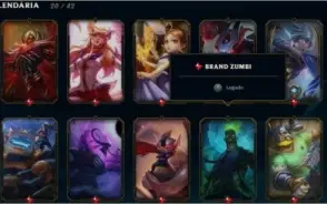 VENDO ACC DE LOL COM MUITAS SKINS TODOS CAMPEÕES