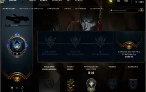 CONTA LOL UNRUNKED S3- MMR OURO MAIN SUP E MONO ADC