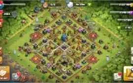 clash of clans cv12 com clã 10