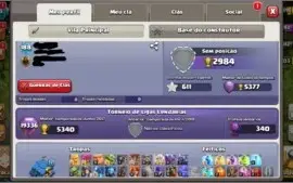 clash of clans cv12 com clã 10
