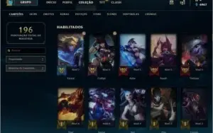Conta League Of Legends