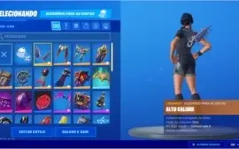 Conta Fortnite com skin Glow e pacotes
