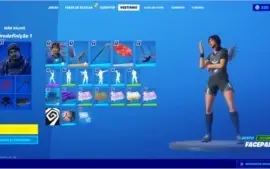 Conta Fortnite com skin Glow e pacotes