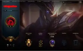 Conta Ouro 1 com mmr alto/34 champs/11 skin/61 icones