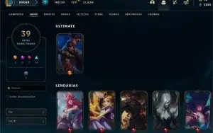 Conta LoL com Skin e Prime