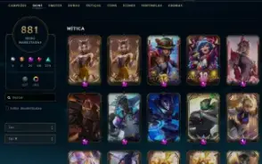 Conta Lol 881 Skins