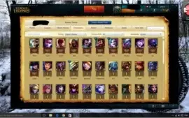 Conta LOL Prata 1 com borda Platina