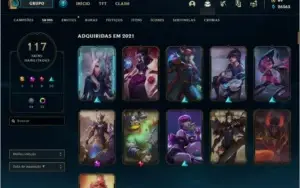 LEAGUE OF LEGEND CONTA FULL CHAMPS