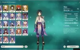 CONTA XIAO C1 + KAZUHA + DILUC + TÚMULO DO LOBO AR 51 ✨
