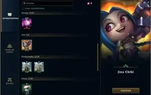 Conta de Lol 60 skins/ Mini chibi Jinx tft/ Gold 2 solo duo
