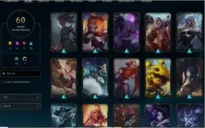 Conta de Lol 60 skins/ Mini chibi Jinx tft/ Gold 2 solo duo