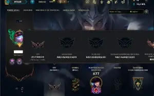 Unranked com TODOS os champs e 138 Skins ( ADC / MID / TOP )