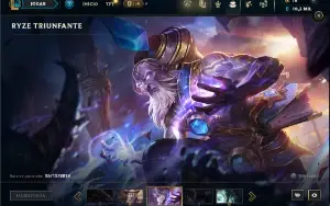 Unranked com TODOS os champs e 138 Skins ( ADC / MID / TOP )