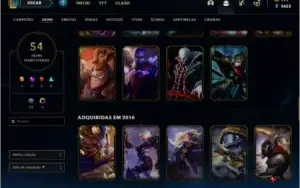 Conta lol 53 SKINS, CHROMA , LVL 81