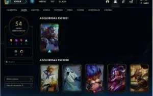 Conta lol 53 SKINS, CHROMA , LVL 81
