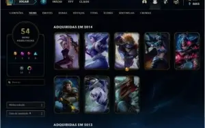 Conta lol 53 SKINS, CHROMA , LVL 81