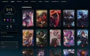 Conta Ouro 4 Com Todos Os Campeões E Mais De 300 Skins Promo