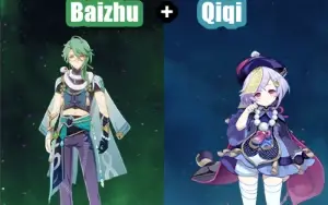 Conta Genshin Impact AR 7 com Baizhu e Qiqi ⭐