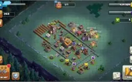 Conta clash of clans cv 9semi full faltando muros e feitiços